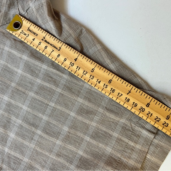 Zachary Prell NEW Men's Plaid Flat Front Shorts Viewmont Sand Tan White Size 38 - Picture 12 of 15